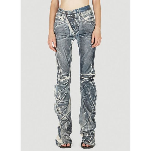 Ottolinger Pants Jumpsuits Ottolinger Draped Jeans In Blue